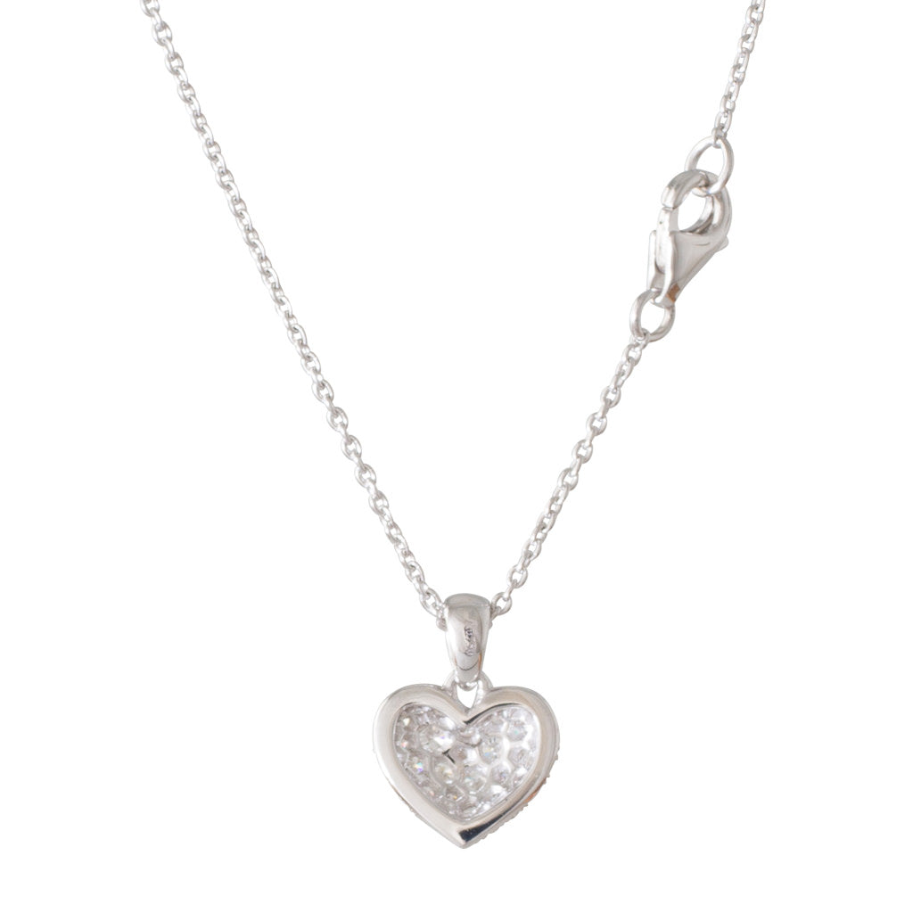 Pave Diamond Heart Pendant Rutherford