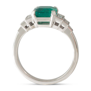 Emerald and Diamond Ring