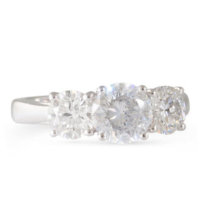 Three Stone Diamond Ring 2.07ct