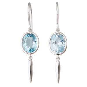 Aquamarine Drop Earrings