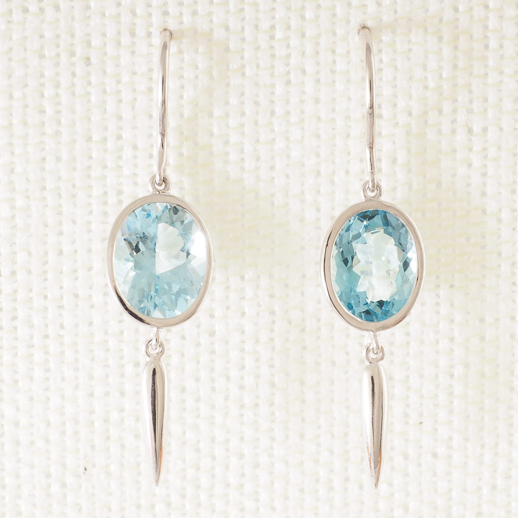 Aquamarine Drop Earrings