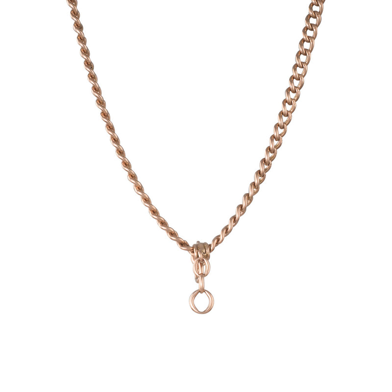 Rose gold fob discount necklace