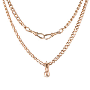 Antique Rose Gold Fob Chain