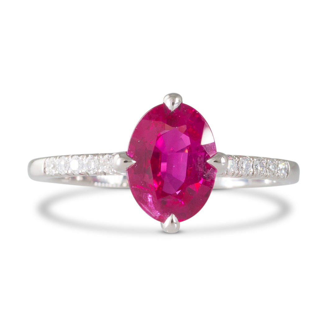A 1.44ct Ruby and Diamond Ring