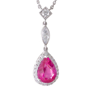 A 1.91ct Ruby and Diamond Necklace