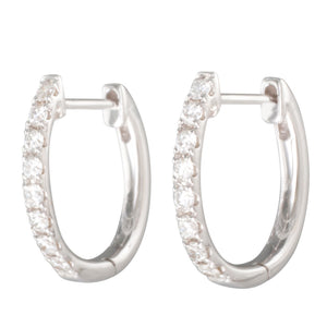 Diamond Hoop Earrings