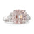 A Morganite and Diamond Ring