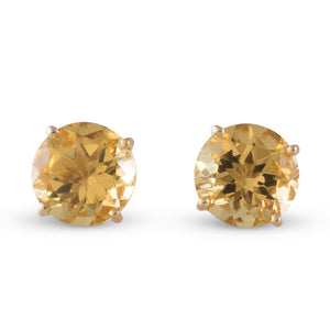 A Pair of Golden Beryl Studs