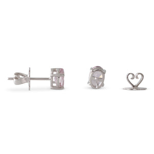 Morganite Stud Earrings