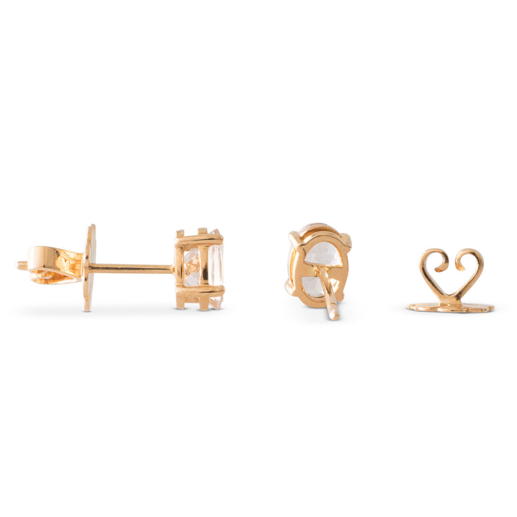 Morganite Stud Earrings