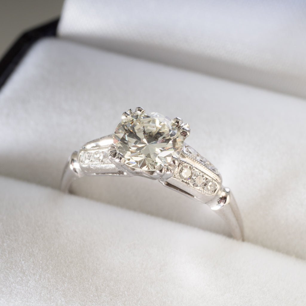 0.81ct Art Deco Diamond Ring