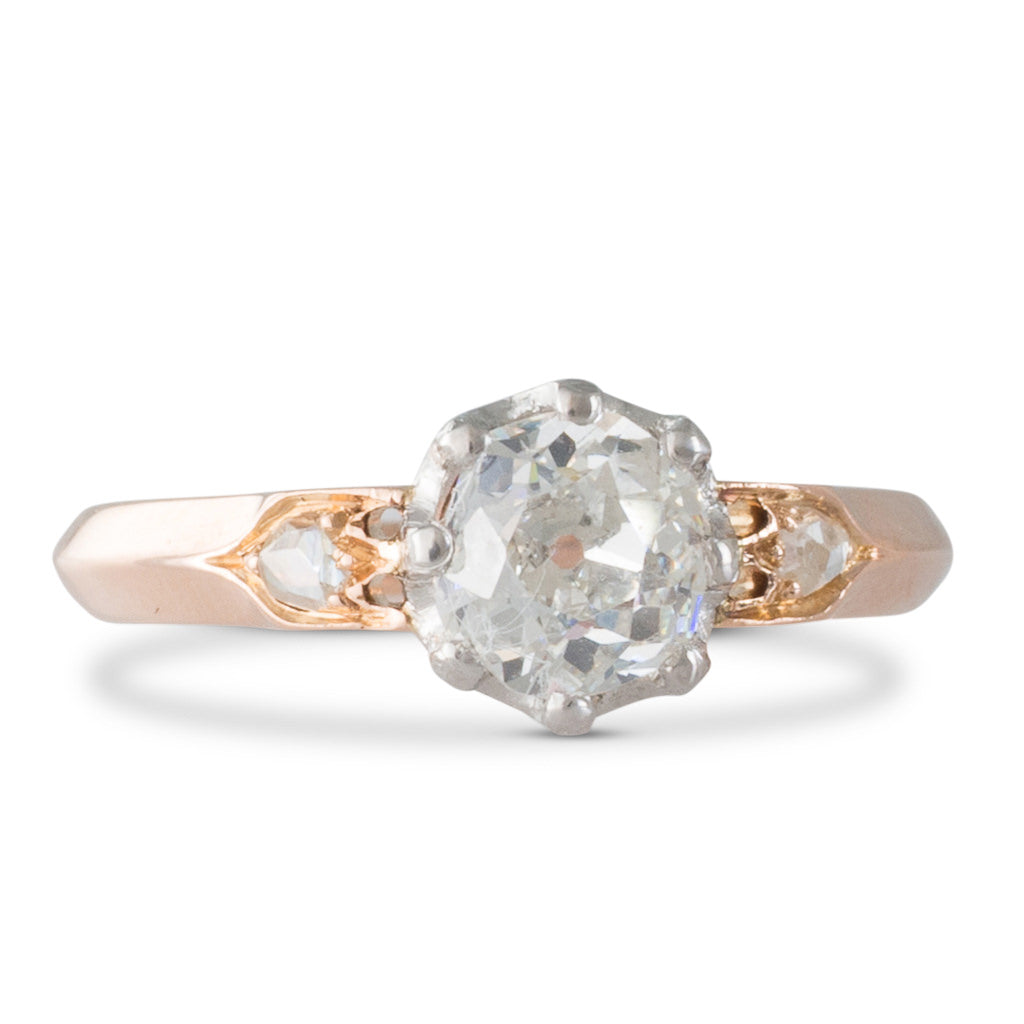 1.01ct Cushion Cut Diamond Ring