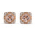 Morganite & Diamond Studs