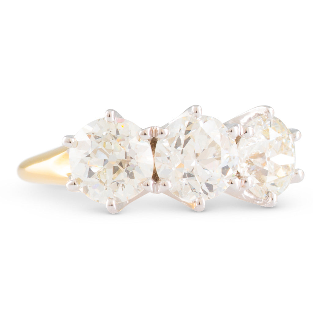 Three Stone Diamond Ring 3.35ct
