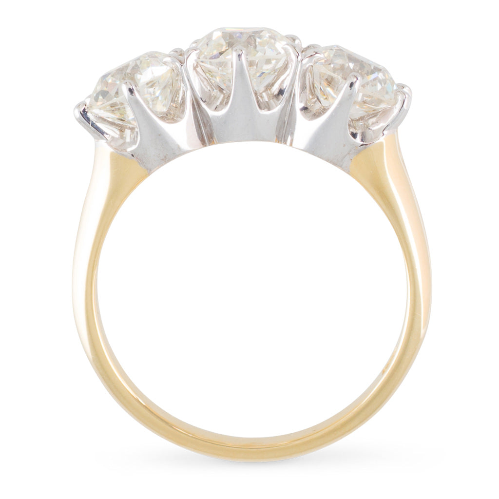 Three Stone Diamond Ring 3.35ct