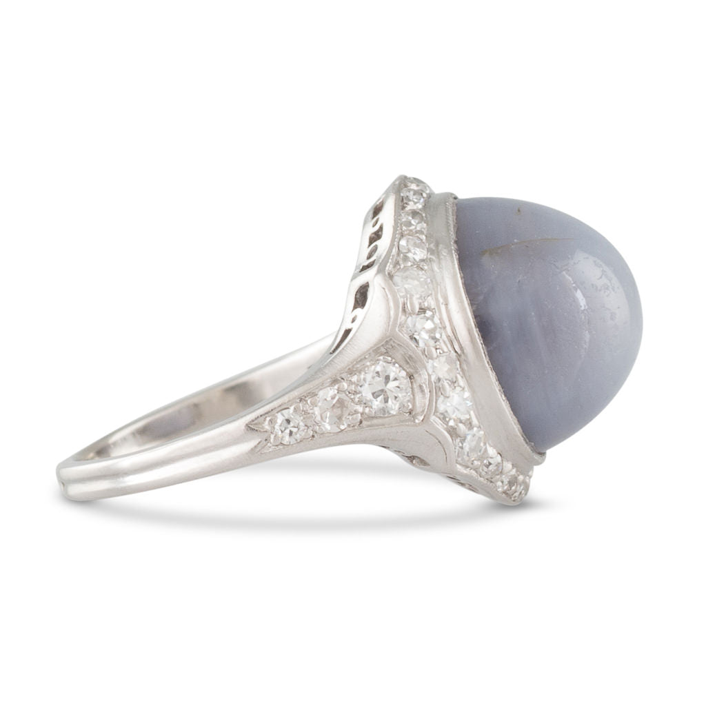 Art Deco Star Sapphire Ring