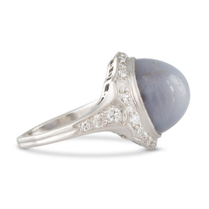 Art Deco Star Sapphire Ring