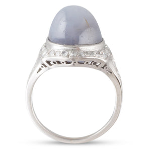 Art Deco Star Sapphire Ring