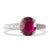 Engraved Ruby and Diamond Ring