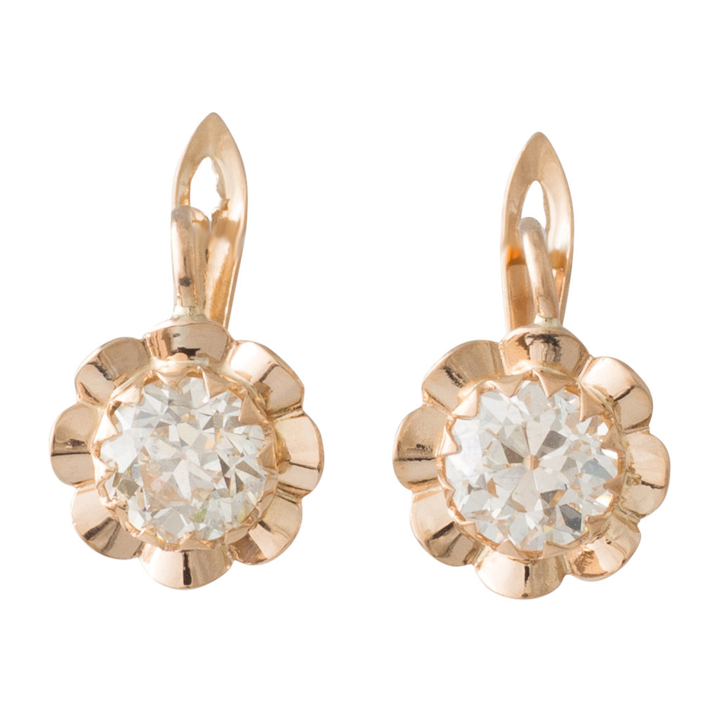Floral Diamond Earrings