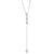 Pink Diamond Lariat Necklet