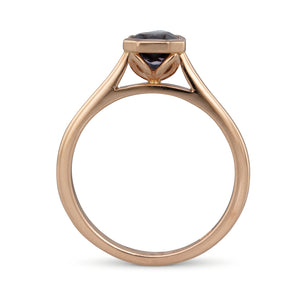 Rose Gold Violet Spinel Ring