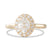0.90ct Oval Diamond Cluster Ring