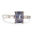 Purple-Grey Spinel & Diamond Ring