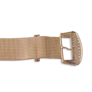 A Gold & Diamond Buckle Bracelet