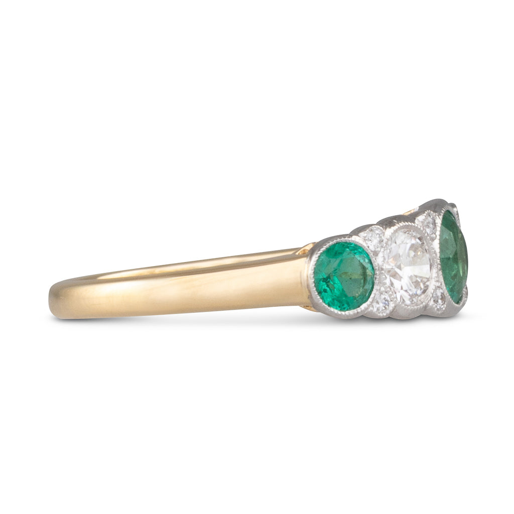 Emerald and Diamond Ring
