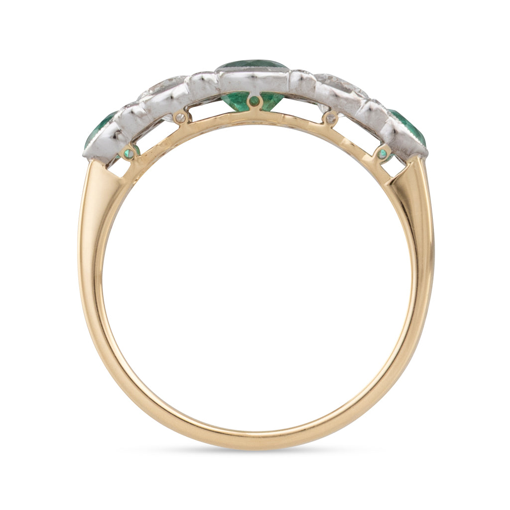Emerald and Diamond Ring