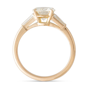 Diamond Ring with Tapered Baguettes