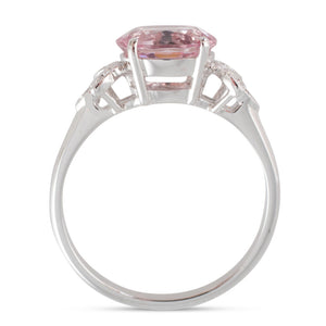 Pink Spinel and Diamond Ring