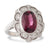 Antique Style Garnet & Diamond Ring