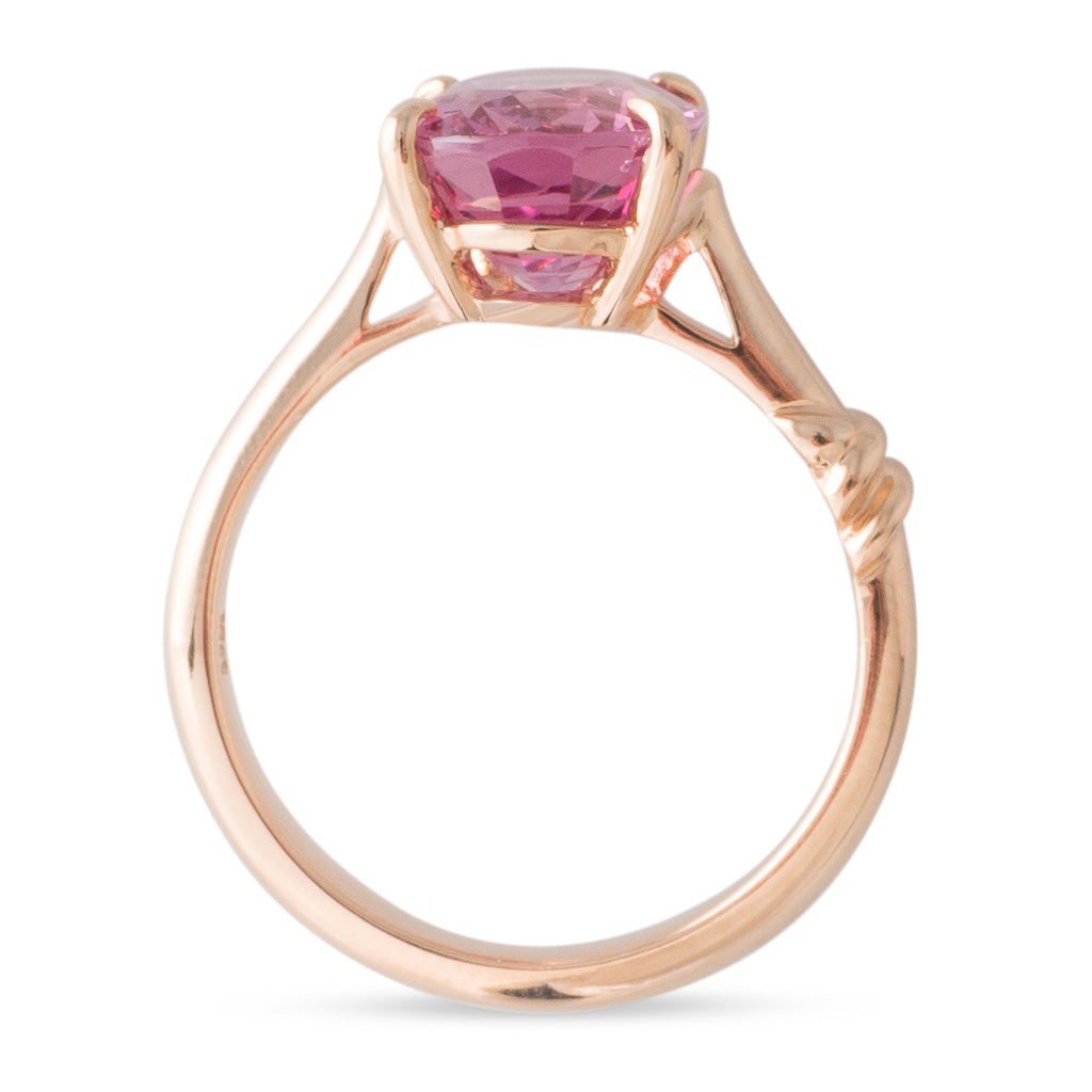 Unheated Pink Spinel Ring