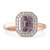 Purple Spinel and Diamond Ring