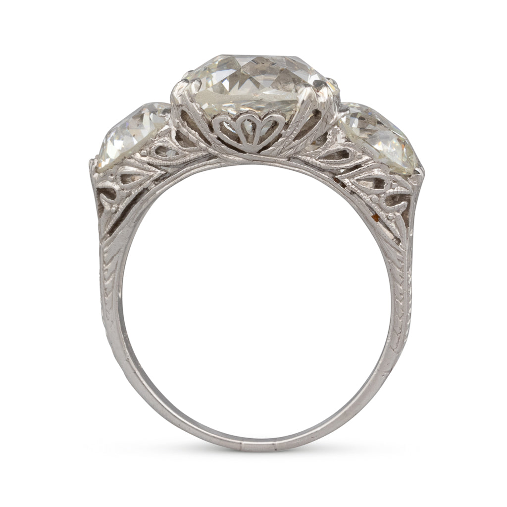 Three Stone Diamond Ring 6.21ct