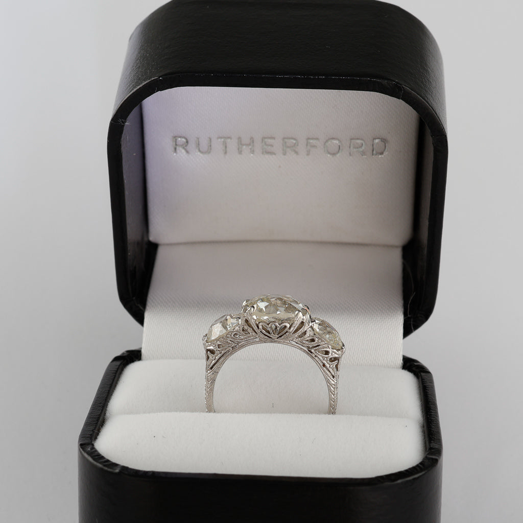 Three Stone Diamond Ring 6.21ct