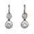 Double Diamond Drop Earrings
