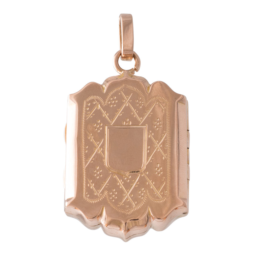 Antique Shield Shaped Locket