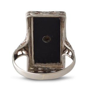 Antique Ring with Black Onyx