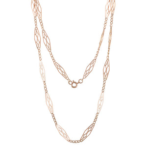 Rose Gold Fancy Link Chain