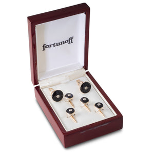 Suite of Tuxedo Pins and Cufflinks