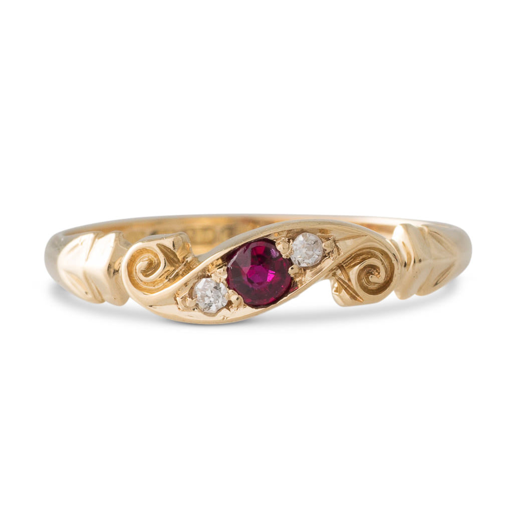 Antique Ruby and Diamond Ring