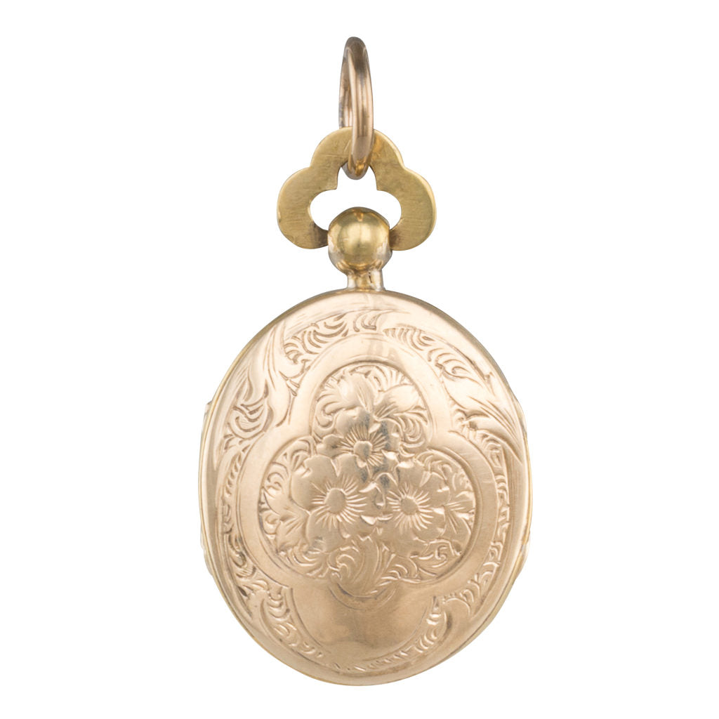 Engraved Gold Locket