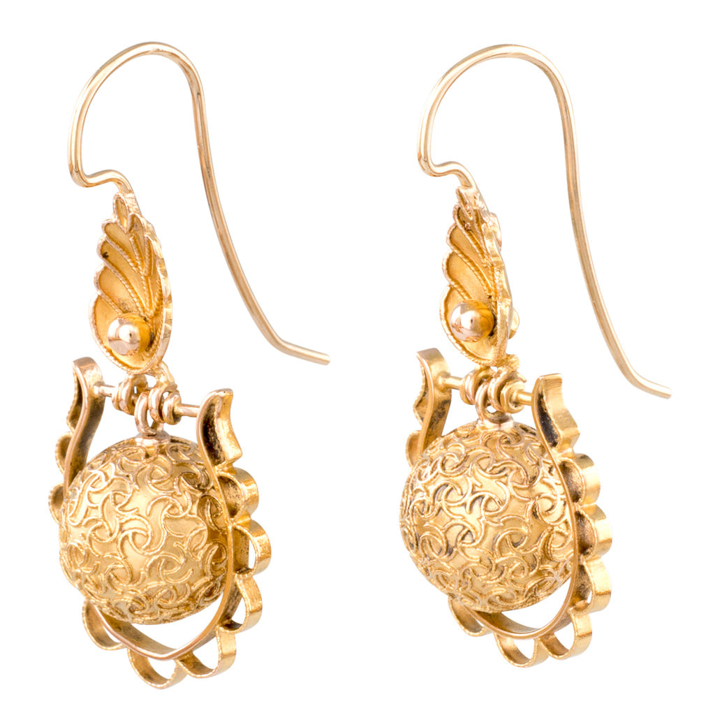 Victorian Gold Earrings