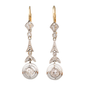 Antique Diamond Drop Earrings