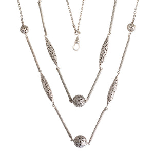 Antique Silver Filigree Chain