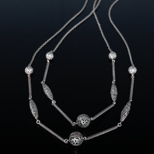 Antique Silver Filigree Chain