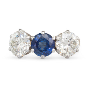 Sapphire & Diamond Ring